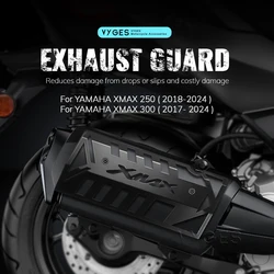 Motorcycle Accessories Exhaust Guard Exhaust Protector Scald Proof Lid Exhaust Cover For YAMAHA XMAX 300 X-MAX 300 250 2017-2024
