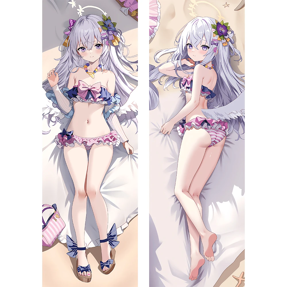 Shirasu Azusa Dakimakura Anime Otaku 2-Side Printed Waifu Decor Blue Archive Hugging Body Pillow Case Cute Cushion Pillow Cover