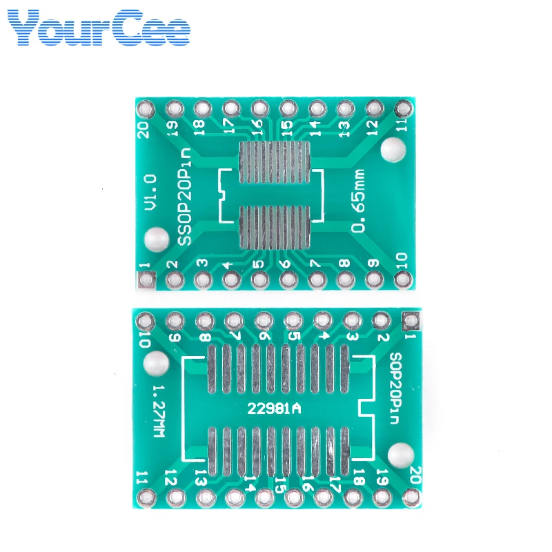 10pcs SOP28 SOP24 SOP20 SOP16 SOP14 SOP8 to DIP Adapter Plate SMD To DIP Pinboard UNAX PCB Integrated Circuits 0.65/1.27mm