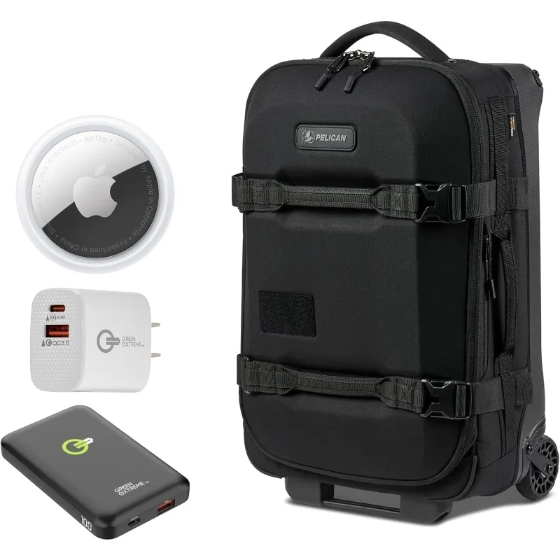 

Багаж — спортивная сумка для ручной клади с колесами — 22-дюймовая сумка для ручной клади + дорожный комплект, воздушная бирка, беспроводная портативная сумка P-Ban