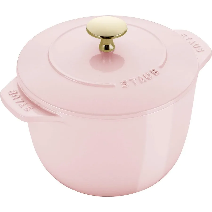 La Cocotte de GOHAN Sorbet Rose Z1030213 La Cocotte de Gohan Sorbet Rose M 6,3 pulgadas 16 cm Olla de arroz rosa 2 piezas Hierro fundido Po