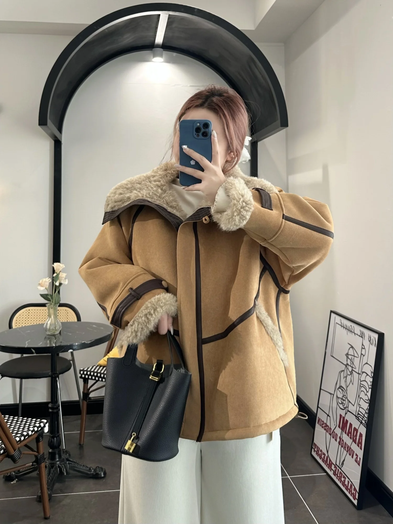 

Зимняя куртка больших размеров: утепленная, пушистая, повседневная, универсальная верхняя одежда для женщин в корейском стиле, стройнящая, модная