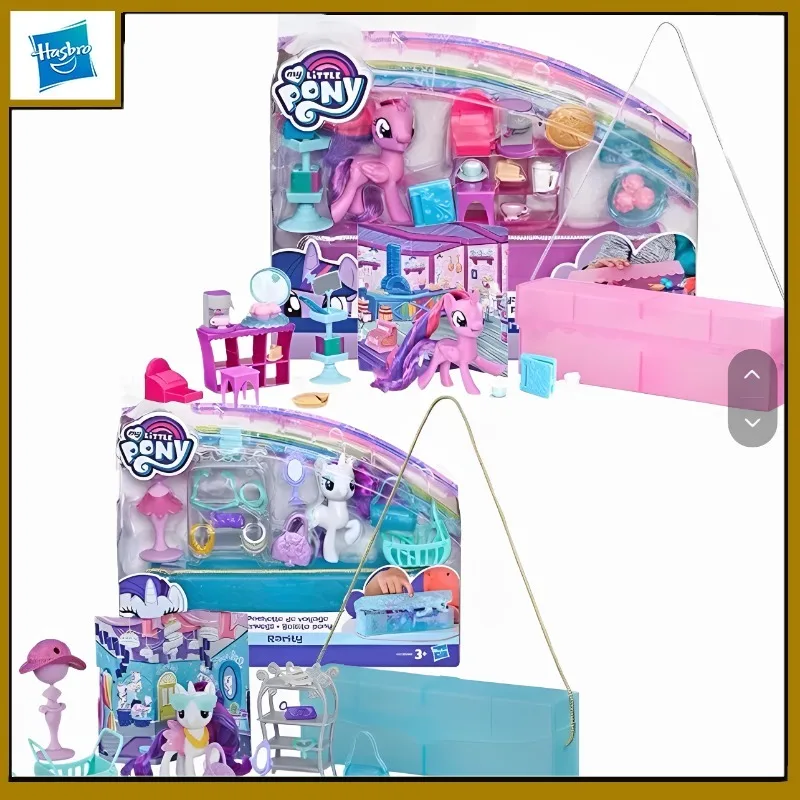 

Hasbro Original My Little Pony Anime Figure Applejack Radio-controlled Car Carry-on Action Figure Toys for Boys Girls Kids Gift