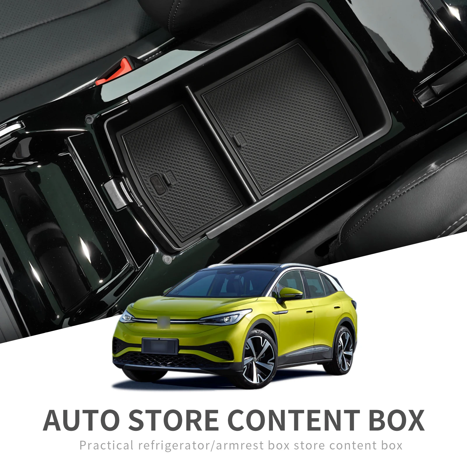 

Smabee автомобильный подлокотник ящик для хранения для VW ID.6 ID6 X Crozz ID6X лоток для центральной консоли органайзер аксессуары для интерьера уборка