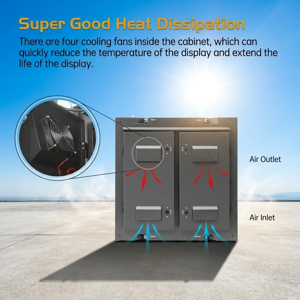 Customized Products P4 Stadium Waterproof IP65 Outdoor SMD1921 LED Billboard Video Wall Advertising Display 6000cd Brightness Fu