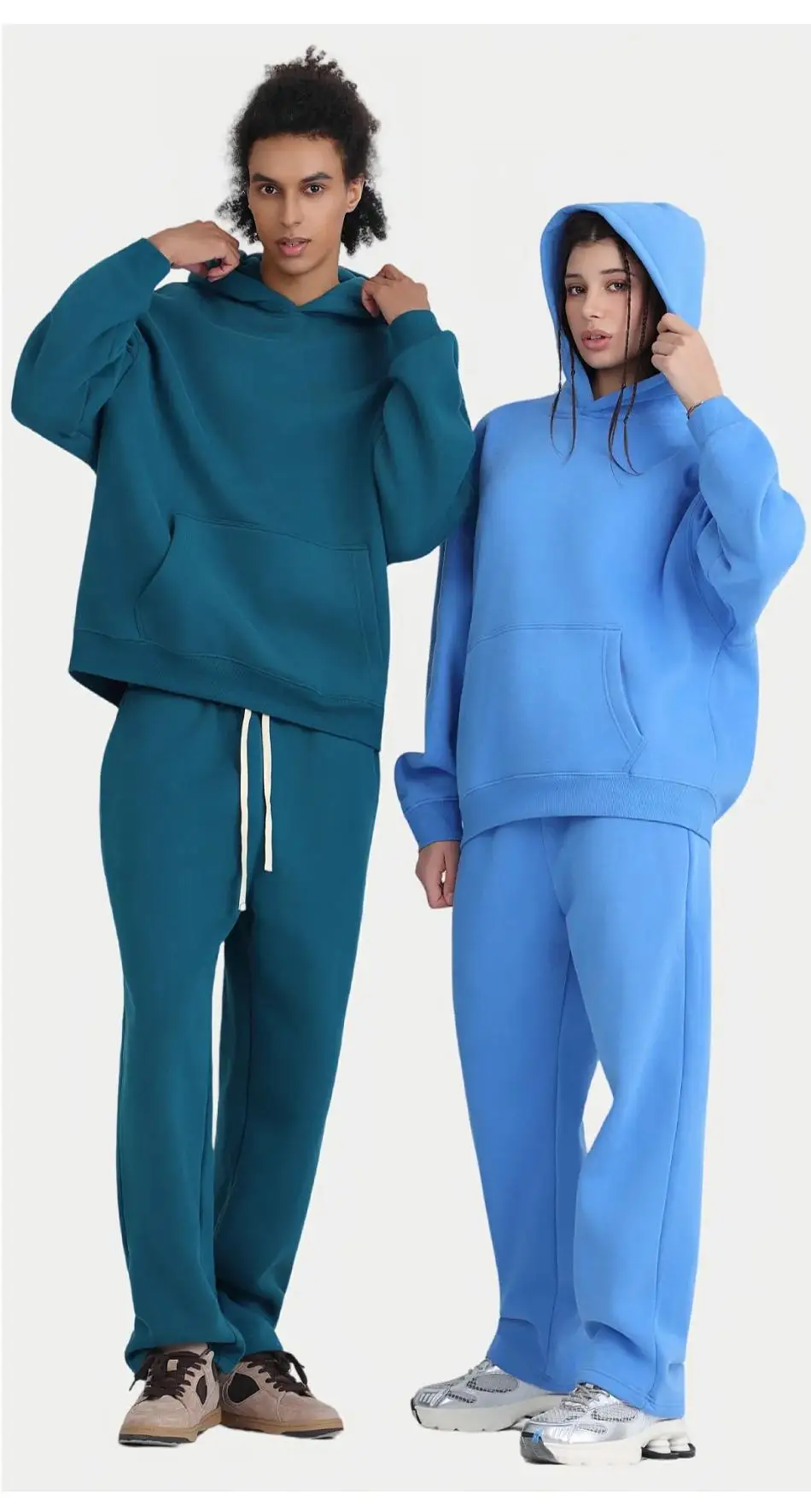 

01 400GSM Hoodies Basic Fleece 20+ Colors Men Women Long Sleeve Oversized Hooded Wholesale Sportswear Soft Unisex Jogging