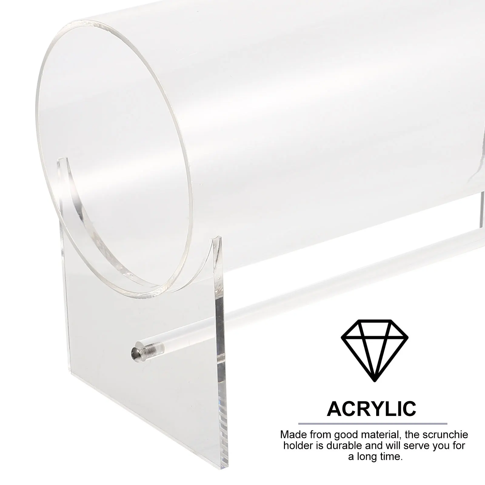 

Headband Display Rack Transparent Hairband Holder Acrylic Headband Stand Headdress Organizer Stylish Simple Durable Tidy