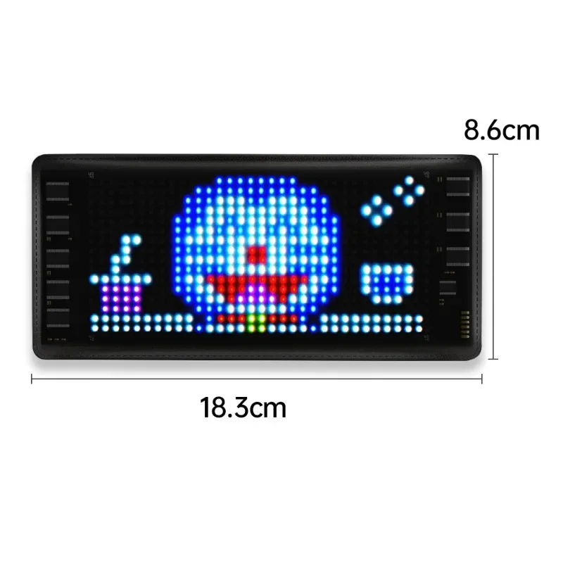 LED Matrix Pixel Panel USB 5V Flexible Addressable RGB Pattern Graffiti Scrolling Text Animation Display Car Shop Screen Light