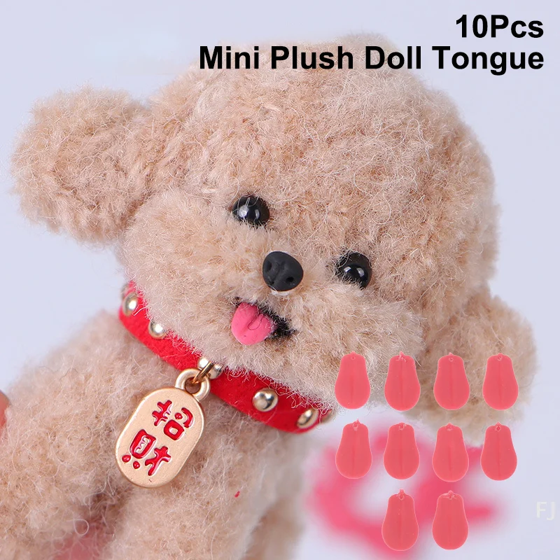 

Милая плюшевая собака, мультяшные мягкие куклы, мини-украшения на языке, упаковка из 10 шт.