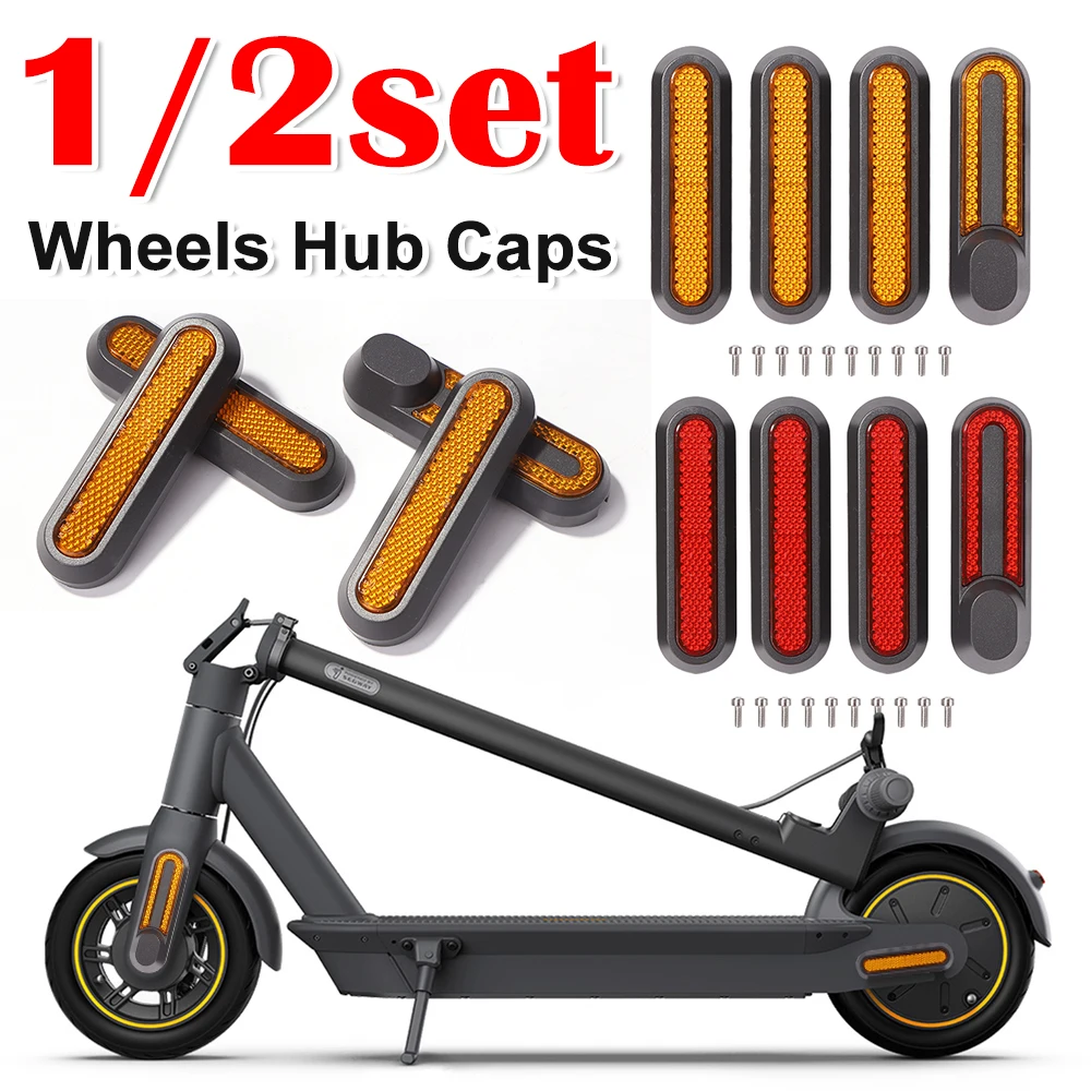 ["4-8PCS Rad Abdeckung Schützen Shell Für Xiaomi Elektrische Roller M365 Pro 2 Vorne Hinten Sicherheit Reflektierende Rohr nacht Reflektor Teile"]