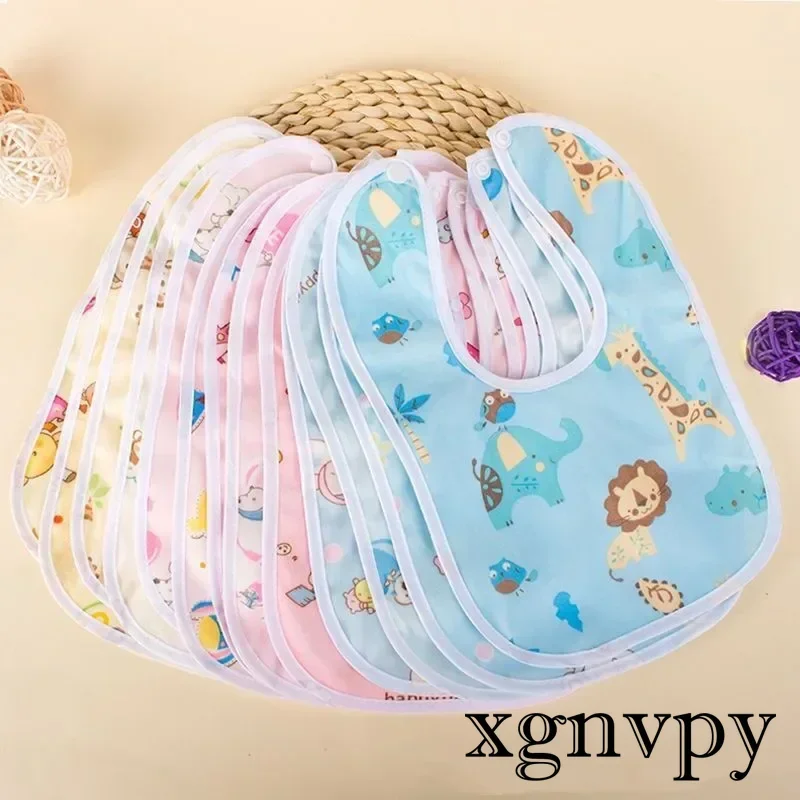 3PCS Baby Bibs Cotton Waterproof Bib Children Feeding Clothes Protection Kids Toddler Scarf for Newborns Boys Girls Accessories