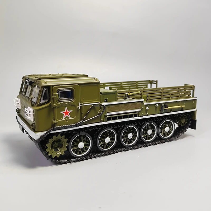 1:43 Scale Diecast Alloy Soviet Militarized ATS59G Tracked Transport Vehicle Chariot Model Classics Gift Souvenir Static Display