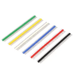 10pcs 40Pin 1x40 Single Row Male 2.54mm Breakable Pin Header Connector Strip