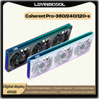 LOVINGCOOL Coherent Pro-360/240/120 ARGB digital display PC fan computer case Siamese Building block fan Integration