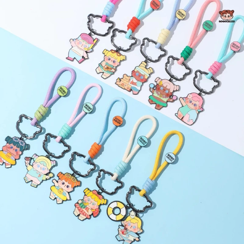 

Qoqo To Sea Wtih You Series Metal Pendant Blind Box Kawaii Bag Keychain Cute Ornament Trendy Toy Mystery Box Girl Surprise Gift