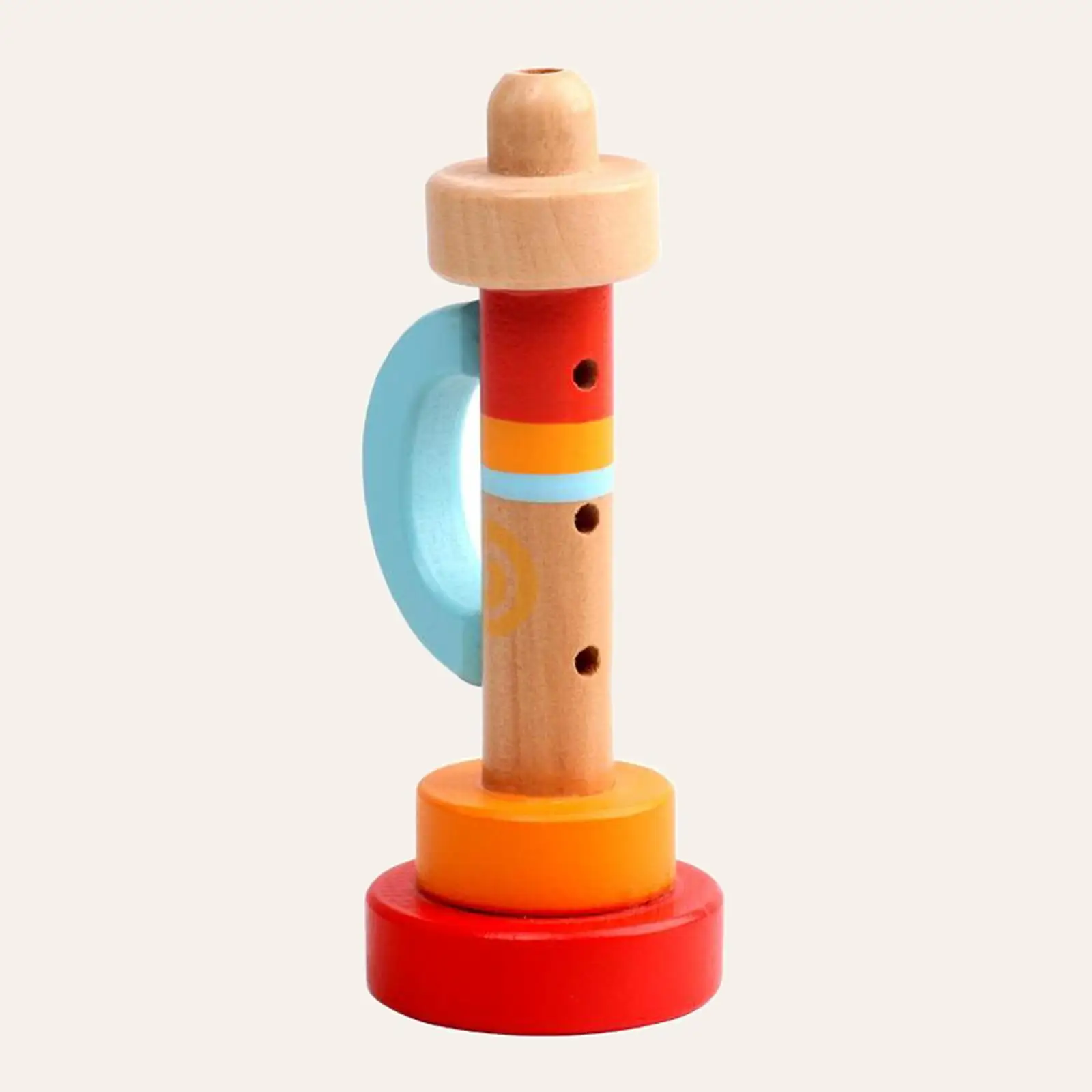Durable and Practical Musical Toy Wooden Horn Hooter Trumpet Instruments Music Toys