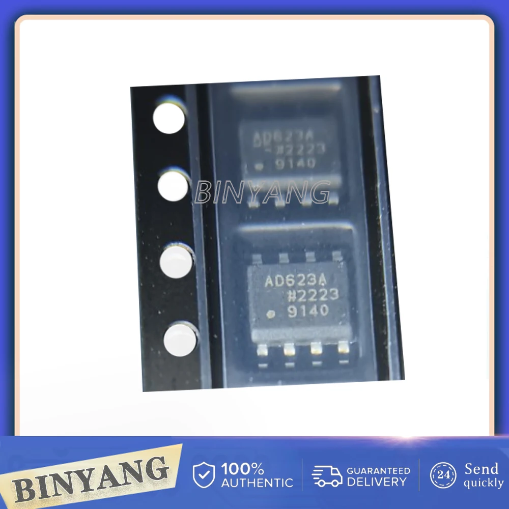 5PCS AD623AR AD623 AD623A AD623ARZ SOP-8 In Stock