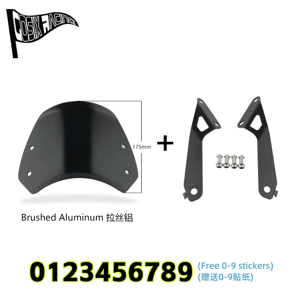 صالح cb350C gb350c 2024-2025 cb gb 350c اكسسوارات الدراجات النارية الزجاج الأمامي منحرف الرياح #3