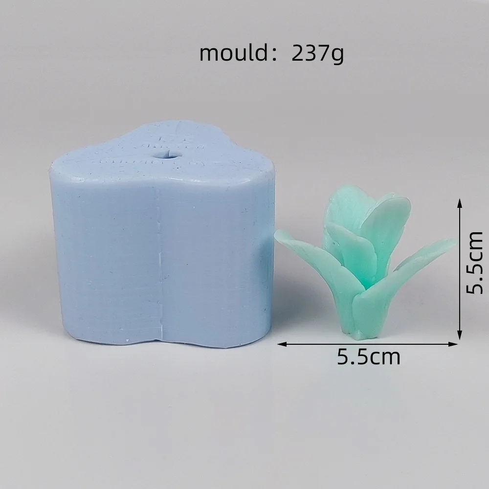 

3D Bud Flower Moulds Flowers Soap Molds Leaf Silicone Candle Mold Wedding Birthday Valentine's Day Clay Resin ﻿HC0605