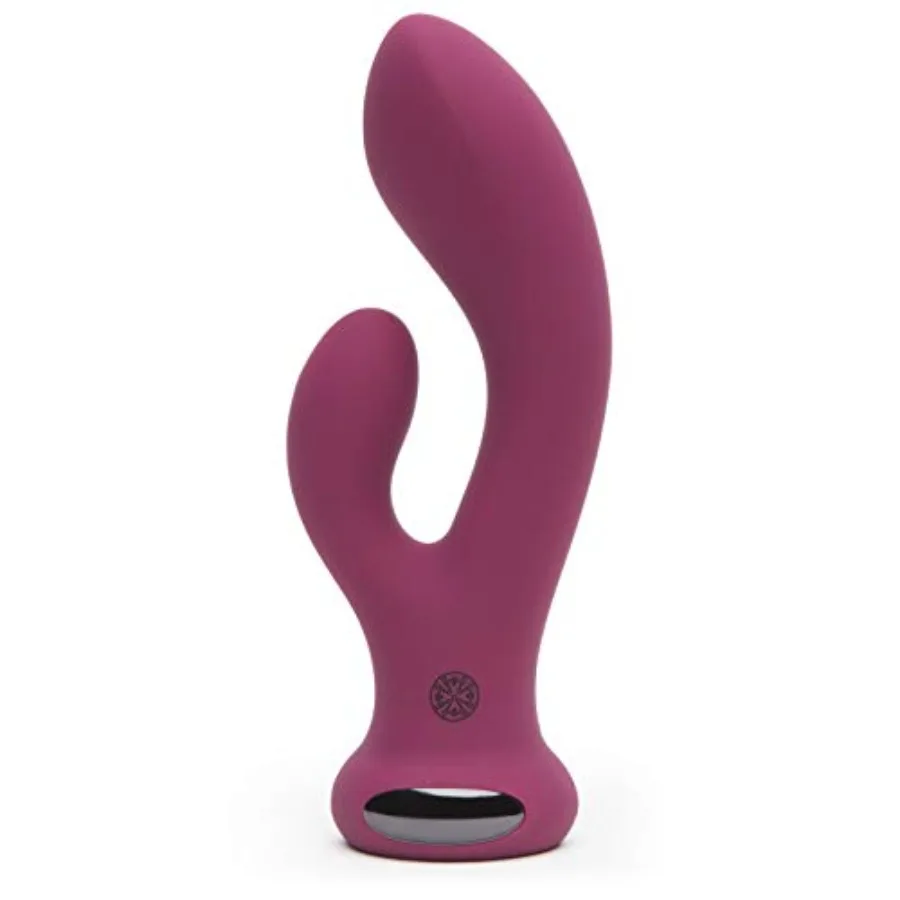 Lovehoney Mantric Rabbit Vibrator - 4.5 Inch Curved Silicone G Spot Vibrator for Women - Beginner Friendly Dual Stimulation Adu