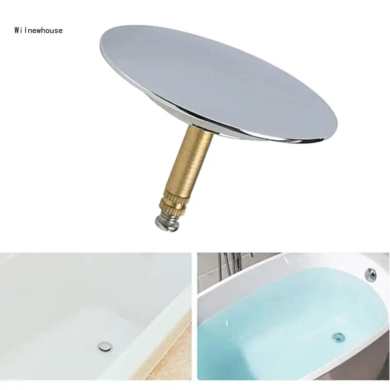 1Pc 72mm Diameter Bathtub Stopper Universal Bathroom Basin Kitchen Sink Detachable Adjustable Manual Lift Drain Plug Dropship