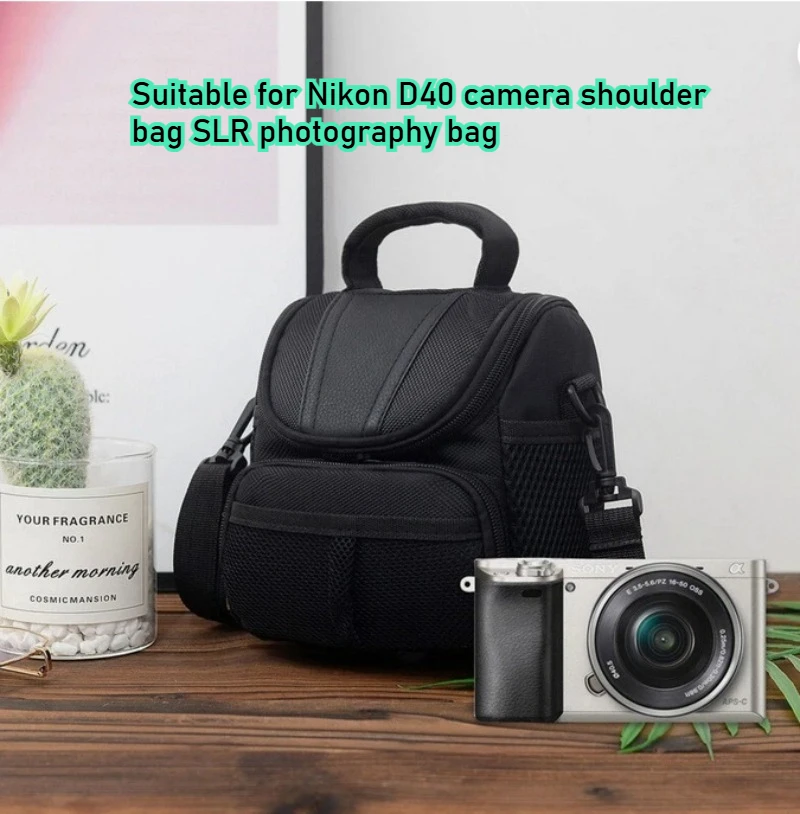 FOR Nikon D40 SLR Camera Bag: Light, portable, for single - or cross - body carry, stores micro SLRs.