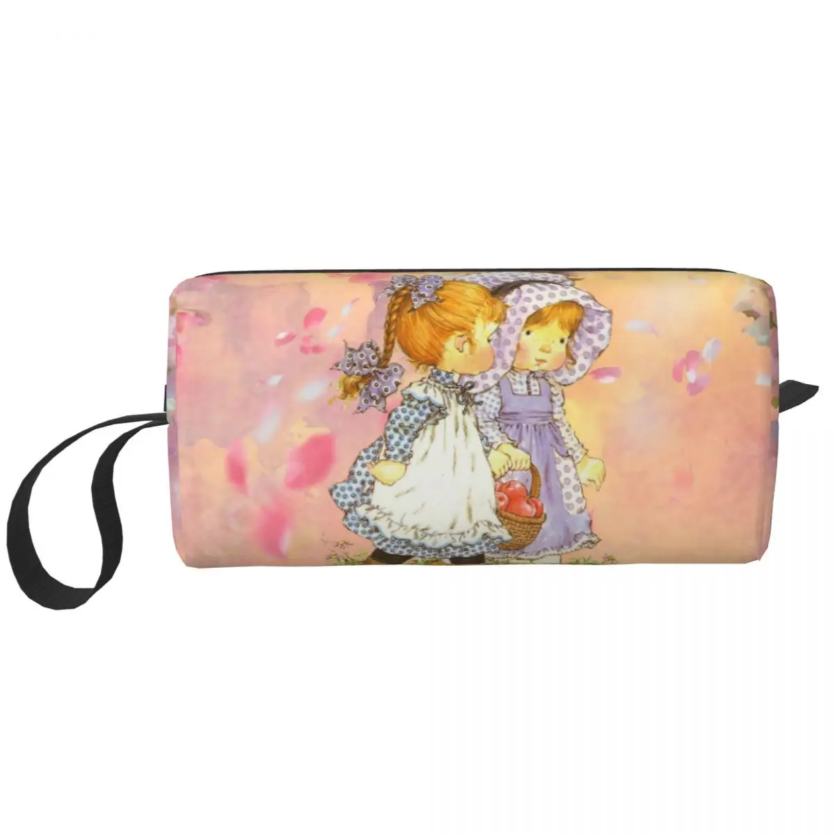 Sarah Kay Cartoon Girl Cosmetic Bag for Women Makeup Bags Vintage Art Travel Zipper Toiletry Bag Organizer Merch