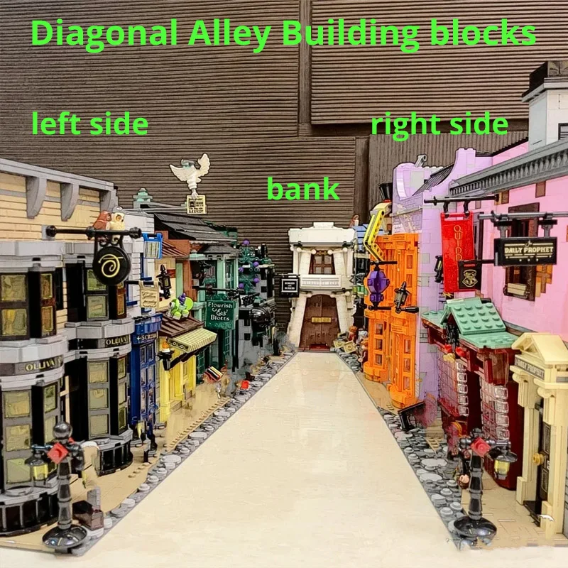 

New LepinBlocks 20007 16012 Movie Series Magic Diagonal Alley Model 75978 10217 Building Blocks Bricks Educational Toys Gifts