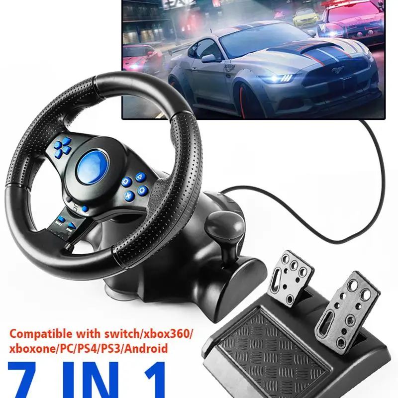 New DATA FROG Racing Steering Wheel Vibration Controller Gaming Simracing Car Pedal For Nintendo Switch Playstation4 PS4 Xbox