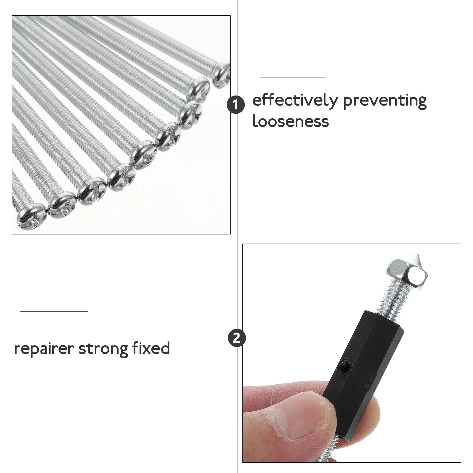 

10 Pcs Bottom Box Repairer High Hardness Metal Nail Head Tighten Nuts Wrench Cassette Screws Junction Box Support Rods Switch