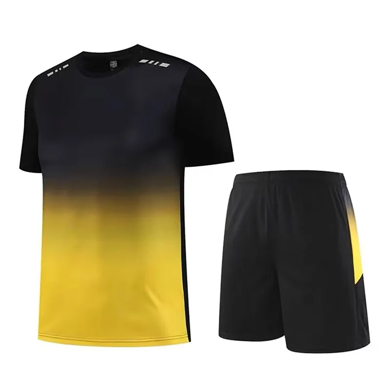 

Summer New Men's Quick-drying Short-sleeved Sports Suit Running Fitness Training Athletic Outfit
