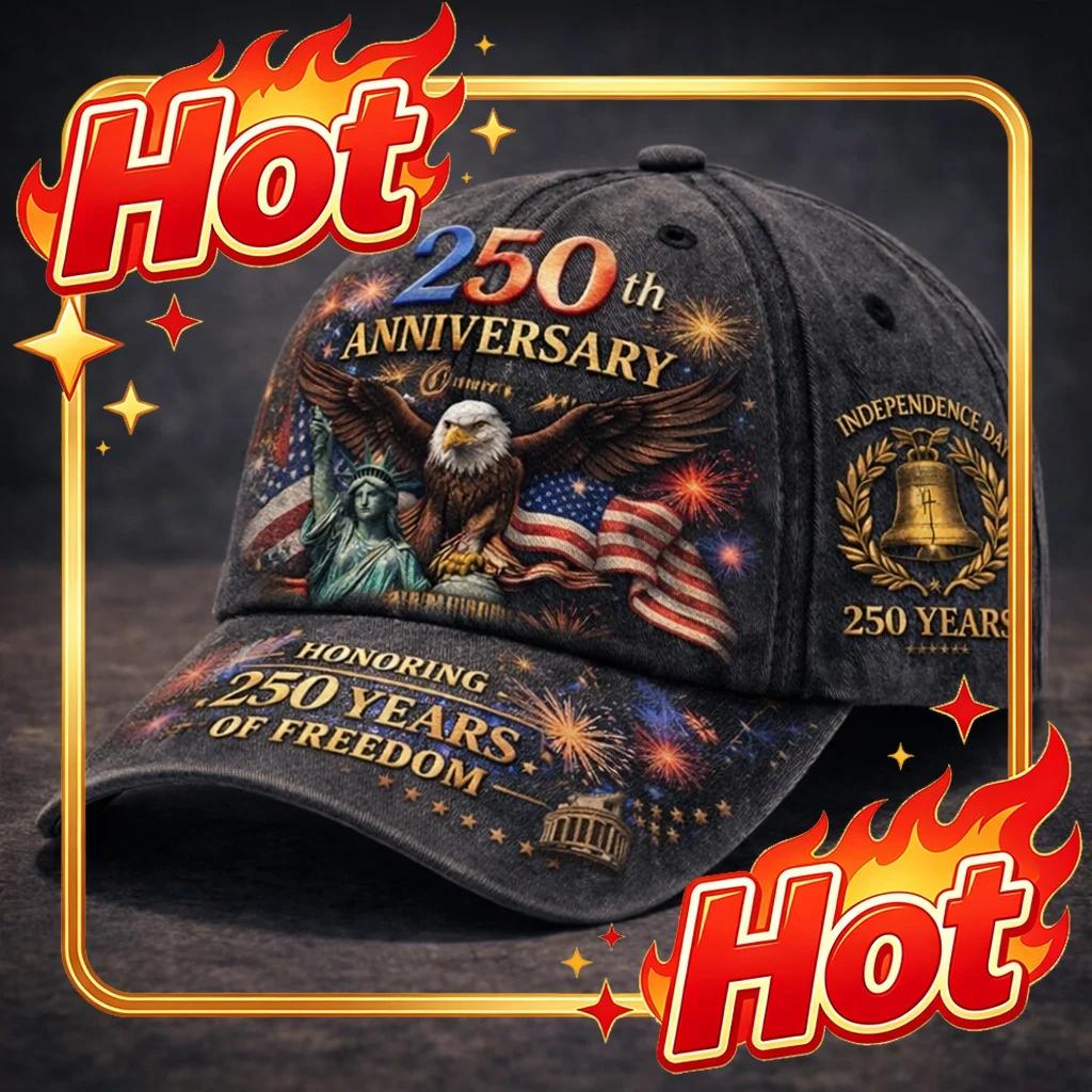 Custom Stars & Stripes USA Patriotic Freedom Headwear - Lightweight Adjustable Suitable For 250th Anniversary, 4th Of, Parades &