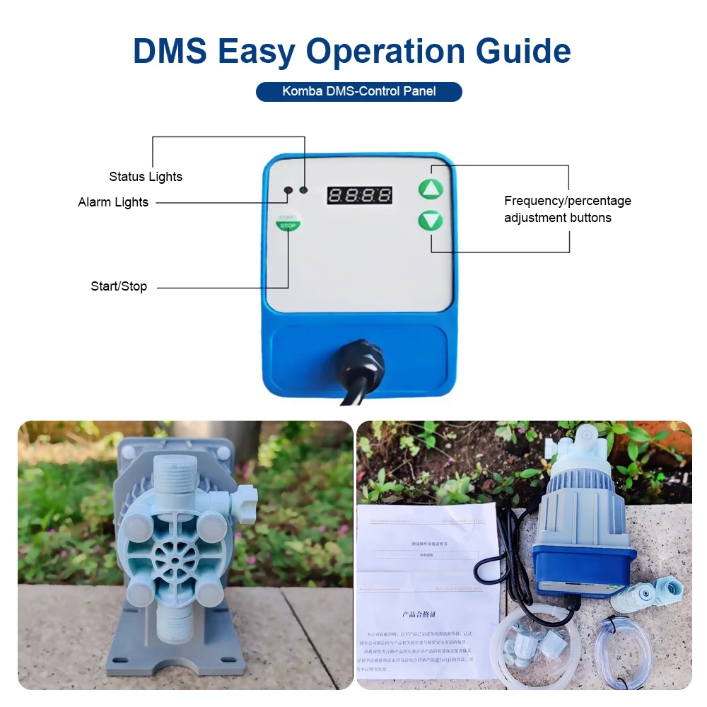 Электромагнитный мембранный дозирующий насос Компактный кислото- и щелочной дозирующий насос с регулируемым потоком Дозатор для очистки сточных вод