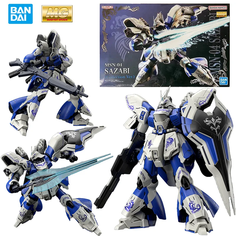 

Bandai Namco MG Msn-04 Sazabi Collection Ver. 25Cm Anime Original Action Figure Gundam Model Kit Assemble Toy Birthday Gift