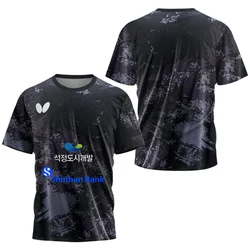 Table Tennis T-shirts Badminton Clothing Men Women Short Sleeve Badminton Shirt Competition Training Clothing Quick Dry TShirts