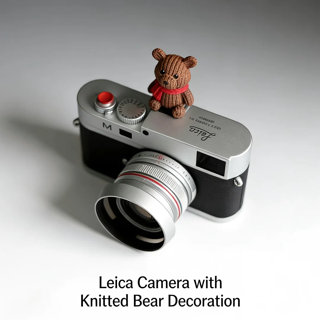 Cubierta Universal para Ranura de Flash con Diseño de Osito de Peluche para Cámaras Leica Q2, Fuji X100V, X-T5, Sony ZV-1, ZV-E10, Canon EOS R5, Nikon Z5