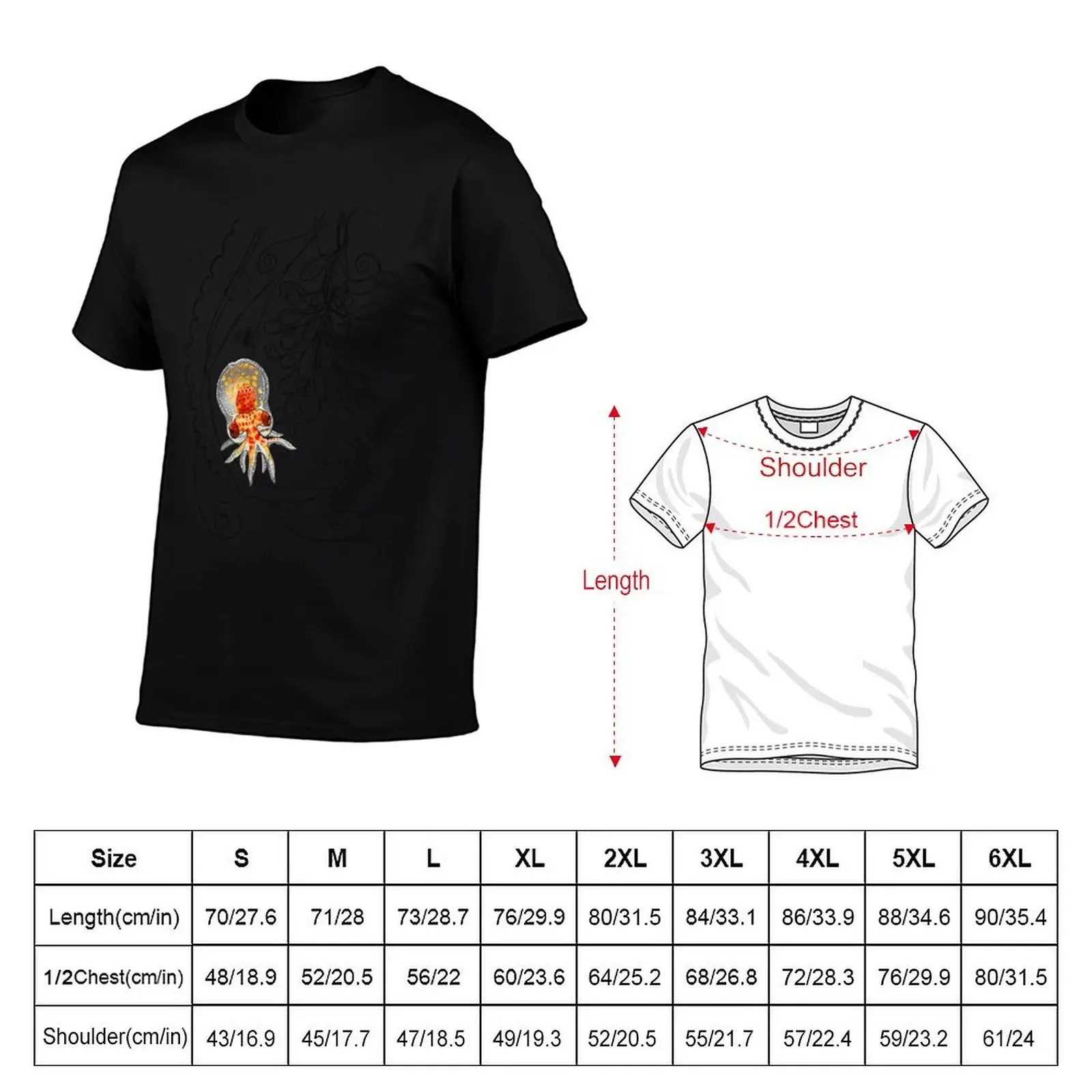 Baby Octopus Doodle T-Shirt vintage t shirts summer top anime tshirt sports fans funny t shirts men