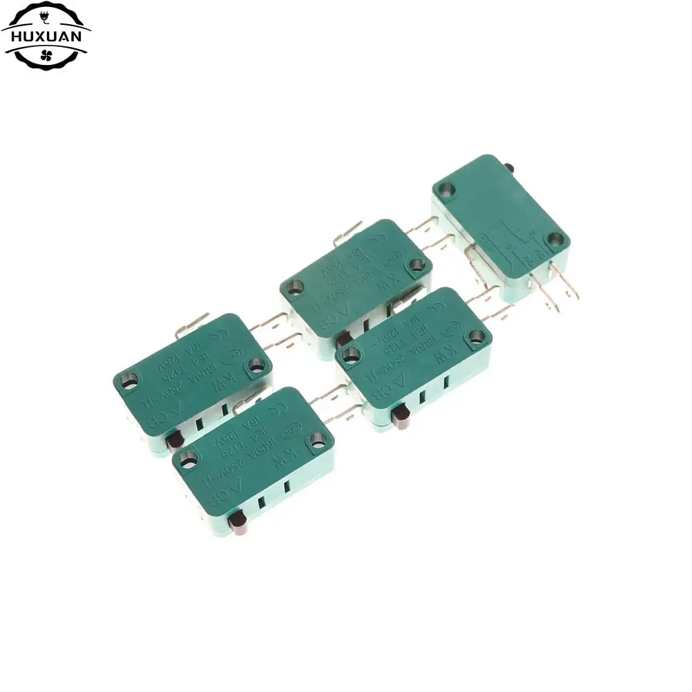 5pcs Micro Limit Switches 16A 250V 3 Pins SPDT Micro Switch Arc Roller Lever Touch Switch Microswitch 2pcs V-156-1C25