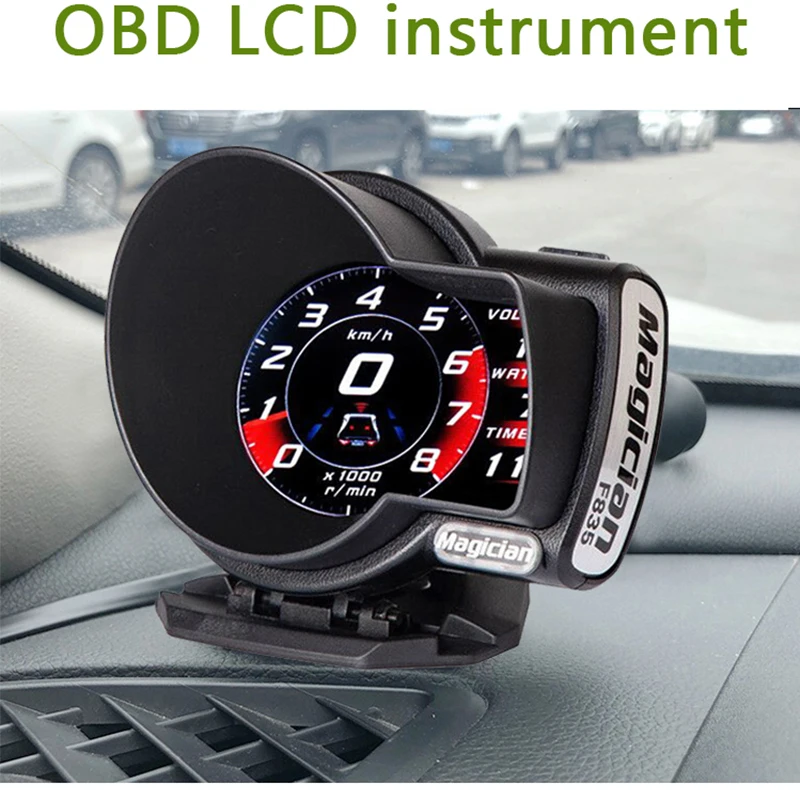 

New OBD 2 Head Up Display Car Digital Boost Gauge Turbo Speed Meter ect. Water Temp Alarm Auto Diagnostic Tool Voltage