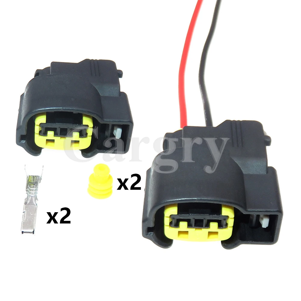 1 Set 2P 49093-0211 Auto Ignition Coil Cable Socket with Wires For HYUNDAI Kia AC Assembly Car Speaker Waterproof Connector