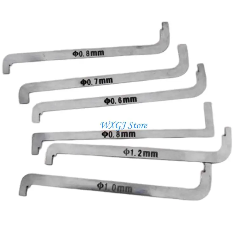 

37JE Stainless Steel Z Shaped Double End Screwdriver Nonslip Grip For Locks Drawers Cabinets Mechanical Servicing