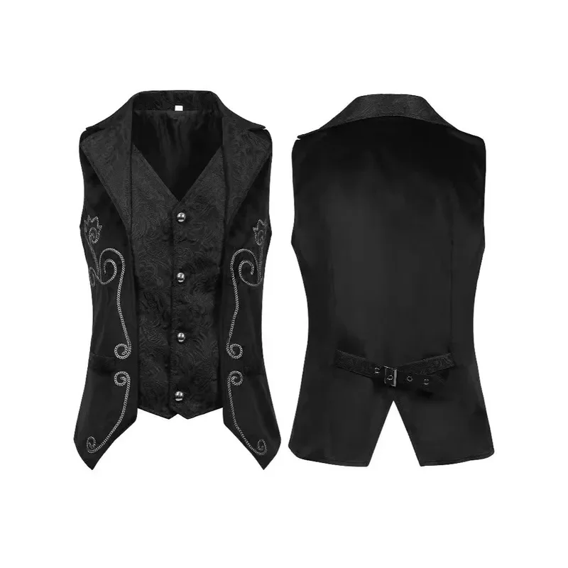 

New men's medieval costume retro Gothic banquet vest Halloween costume