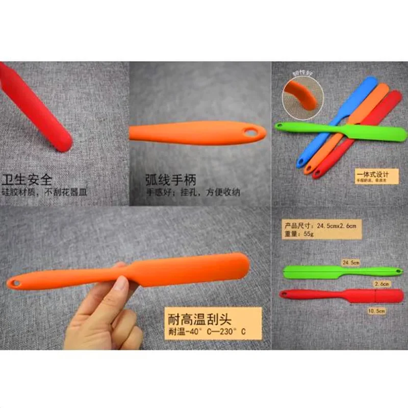 Silicone DIY Soap/Cake Tools include Stirring Rod Spoon Soap Making Heat-resistant Baking Scraper Kitchen Various Kinds Optional