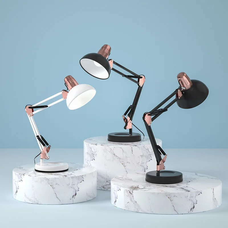 LED Plug-in Eye Protection Desk Reading Desk Lamp Modern Foyer Living Room Minimalist Creative Robotic Arm Desk Lamp