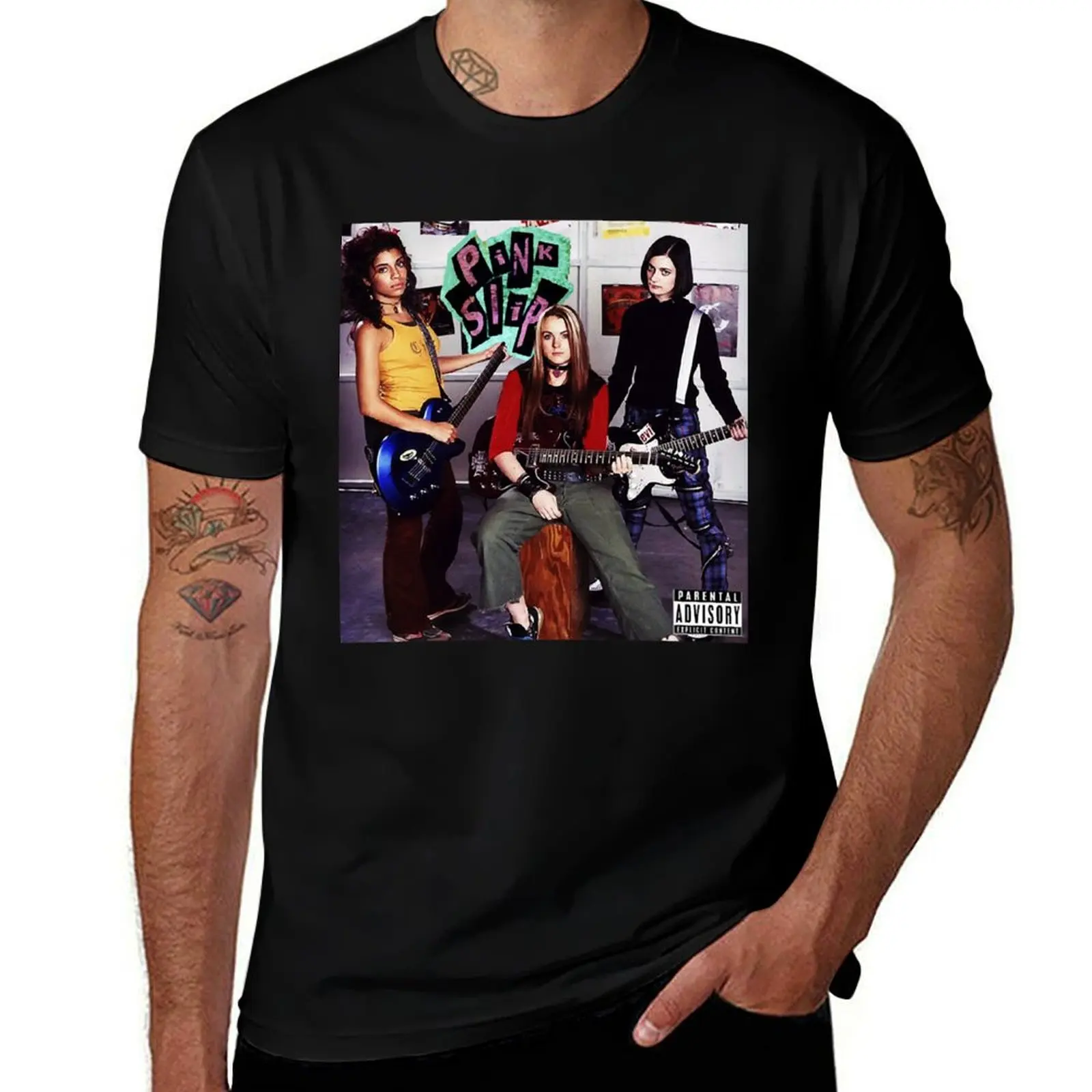 

Freaky Friday Pink Slip Album Cover Band Tee (Lindsay Lohan) T-Shirt t shirt man casual cotton tshirt 100%