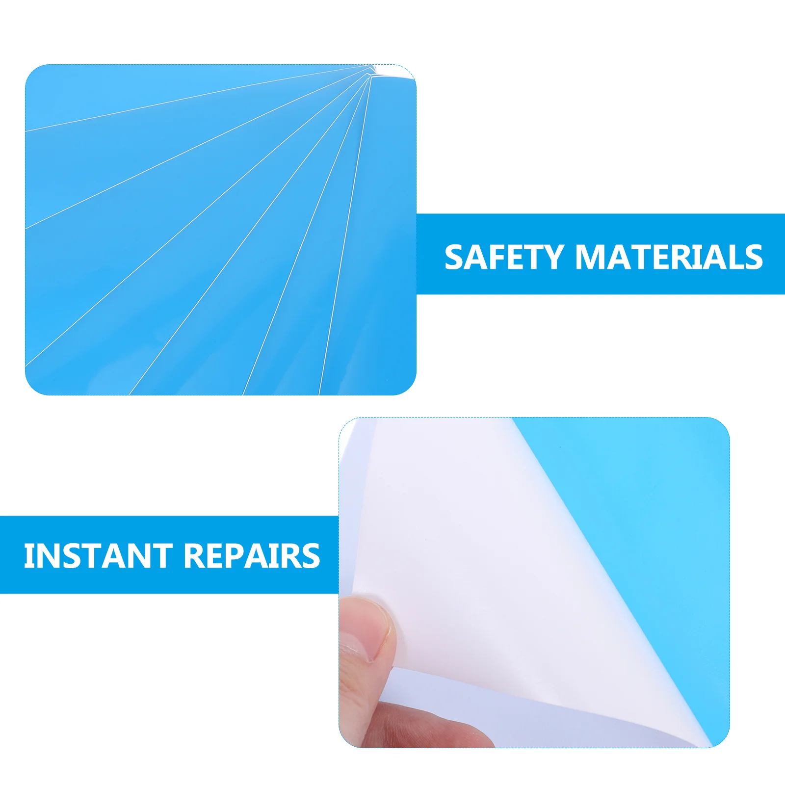 20 Pcs Decal Pvc Repair Glue Swimming Ring Patch Puncture Inflatable Boats Patches Beds Blue Mattresses Travel