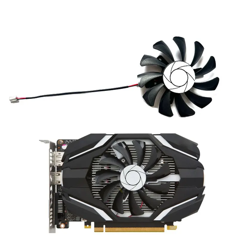 75MM nuevo para MSI GeForce GTX1050 1050ti RX560 AERO ITX OC ventilador de repuesto para tarjeta gráfica HA9010H12F-Z