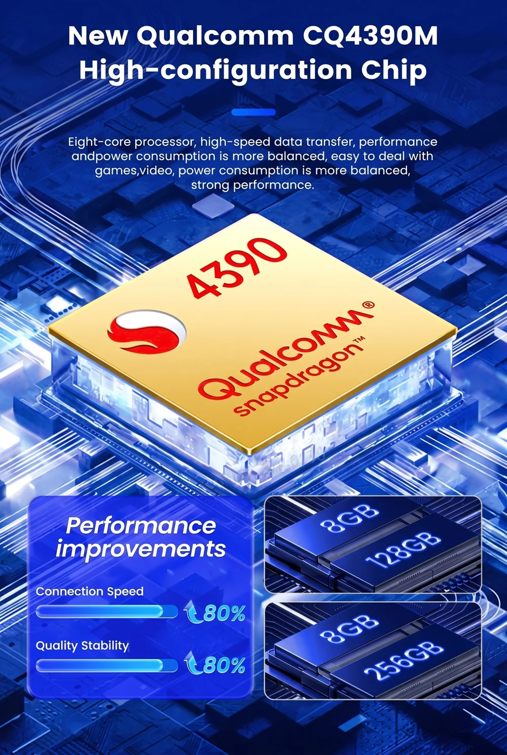 CarlinKit Android 16 Ultra 2 CarPlay Ai Box CQ4390 8G+128GB Bildschirmspiegelung Kabelloses Android Auto Split-Screen FOTA Für Netflix – Detail 2