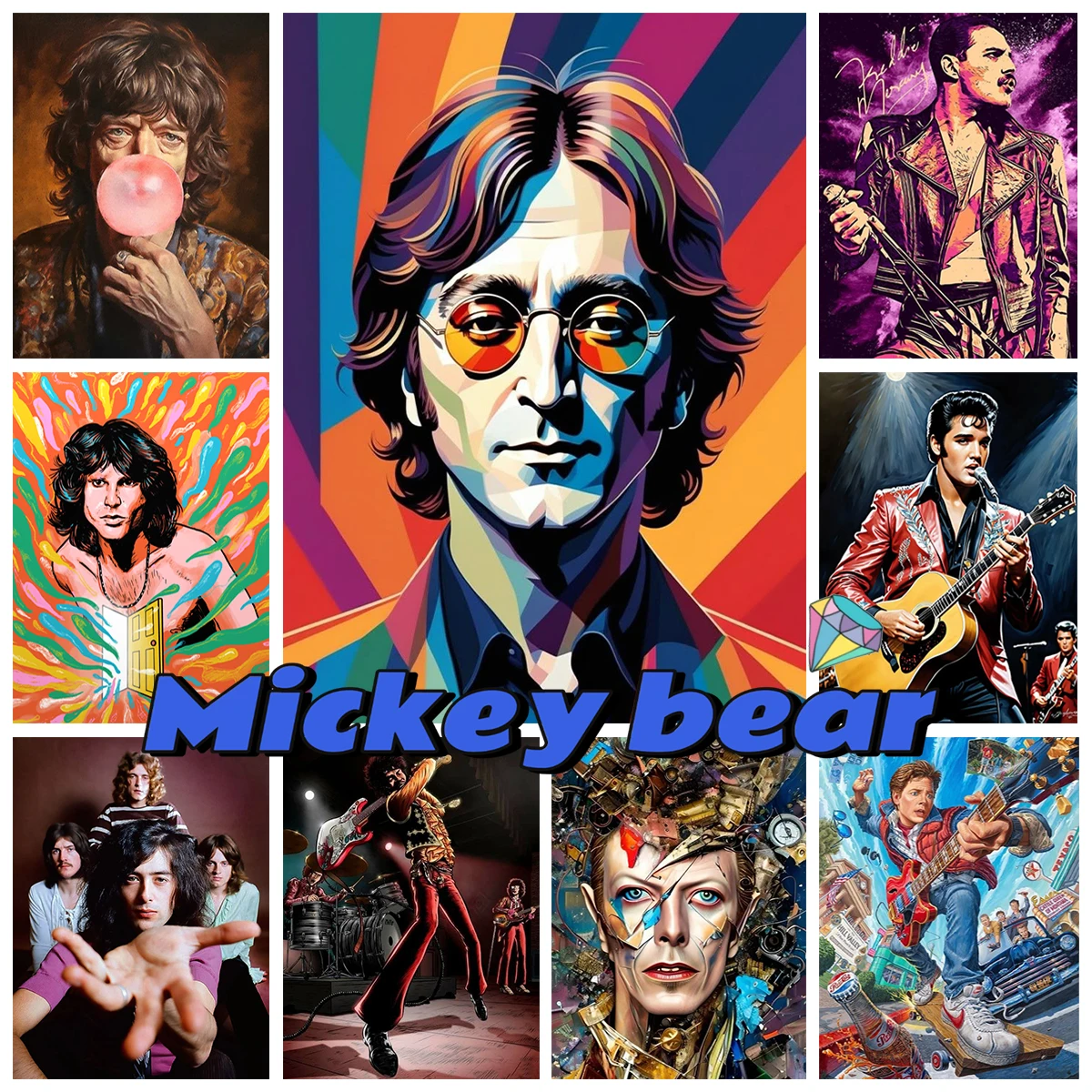 

Famous Singer 5D Diamond Art Painting Rock Star Poster Diamond Embroidery Fan Gift Home Decor Handicrafts Mosaic oil Painting