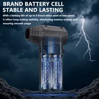 X11Pro Turbo Jet Blower 990000RPM Brushless Motor Powerful Air Blower Wind Speed 75m/s 10000mAh Violent Turbo Fan Vacuum Kit